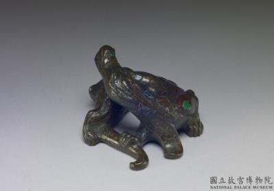 图片[3]-Bronze Paperweight in the Shape of Coiling Dragon with Silver and Gold Inlay, Ming dynasty (1368-1644)-China Archive